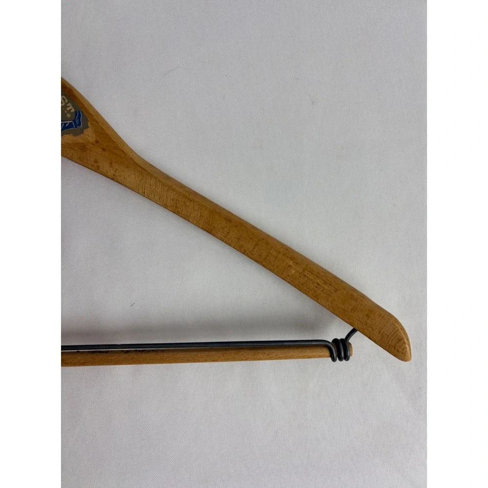Vintage Mirror Test Wooden Suit Hanger Wishbone Pants Bar MCM Haberdashery